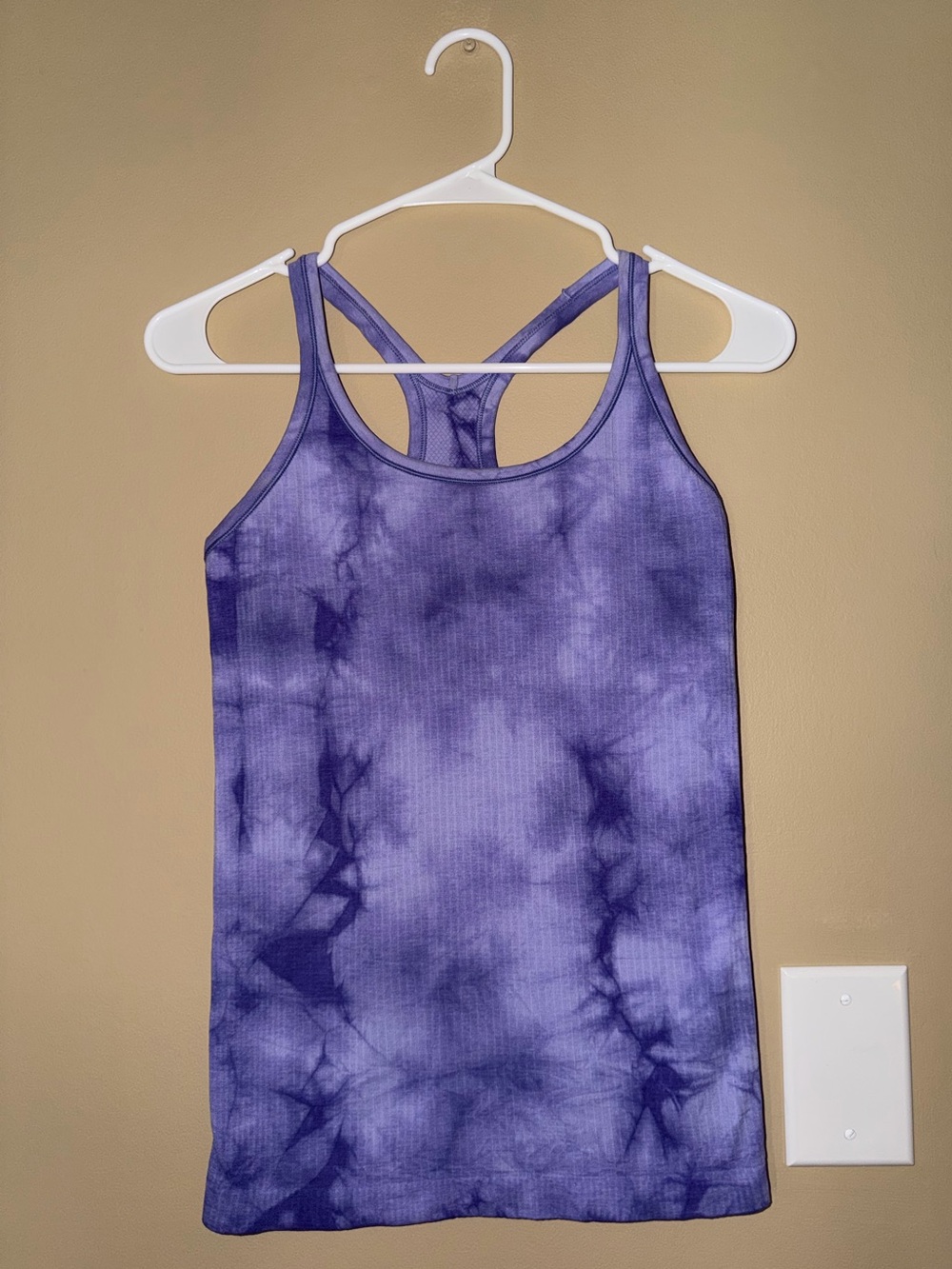 lululemon athletica Purple Tie-Dye Racerback Tank